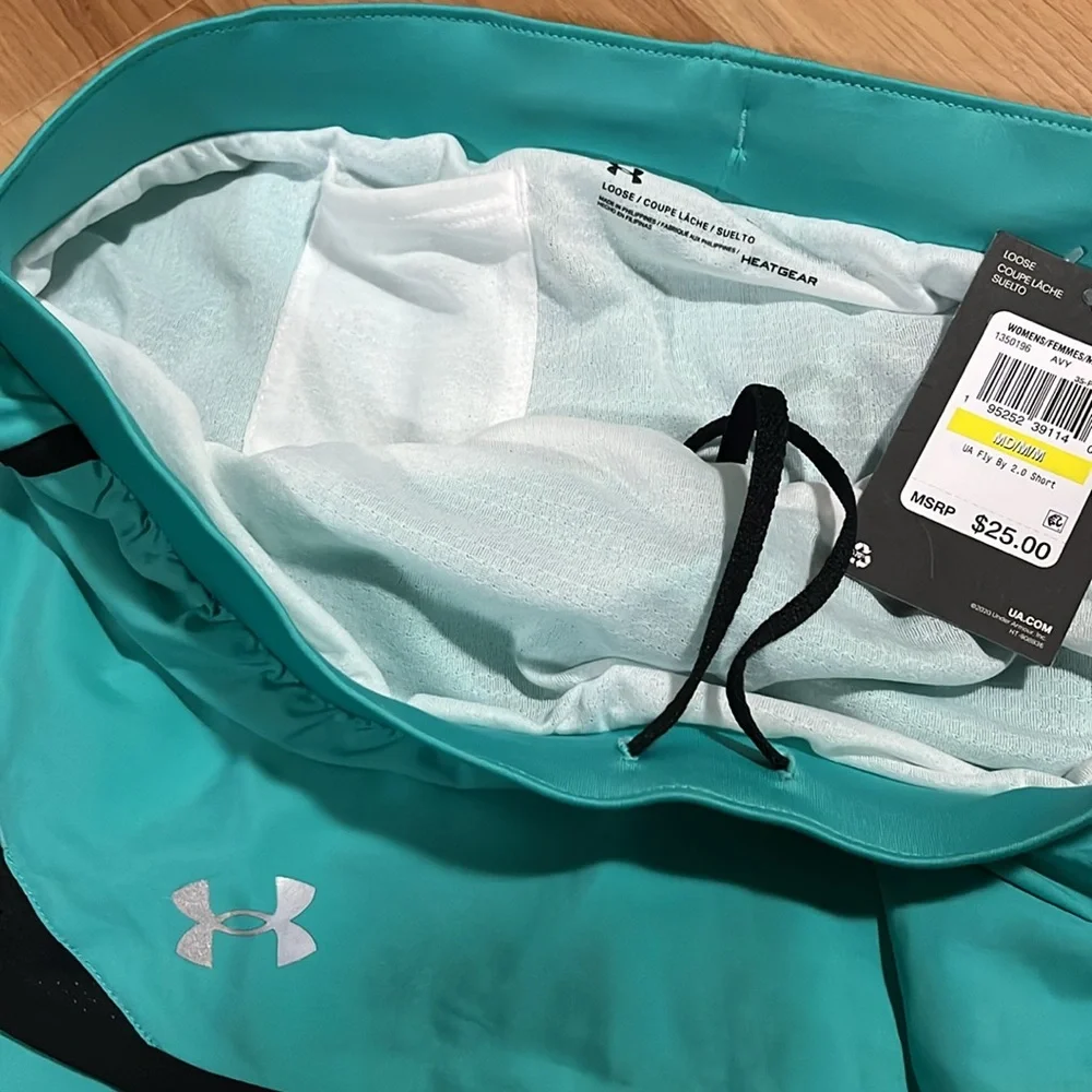 NWT Under Armour Blue and Black Athletic Shorts - Picture 4 of 9